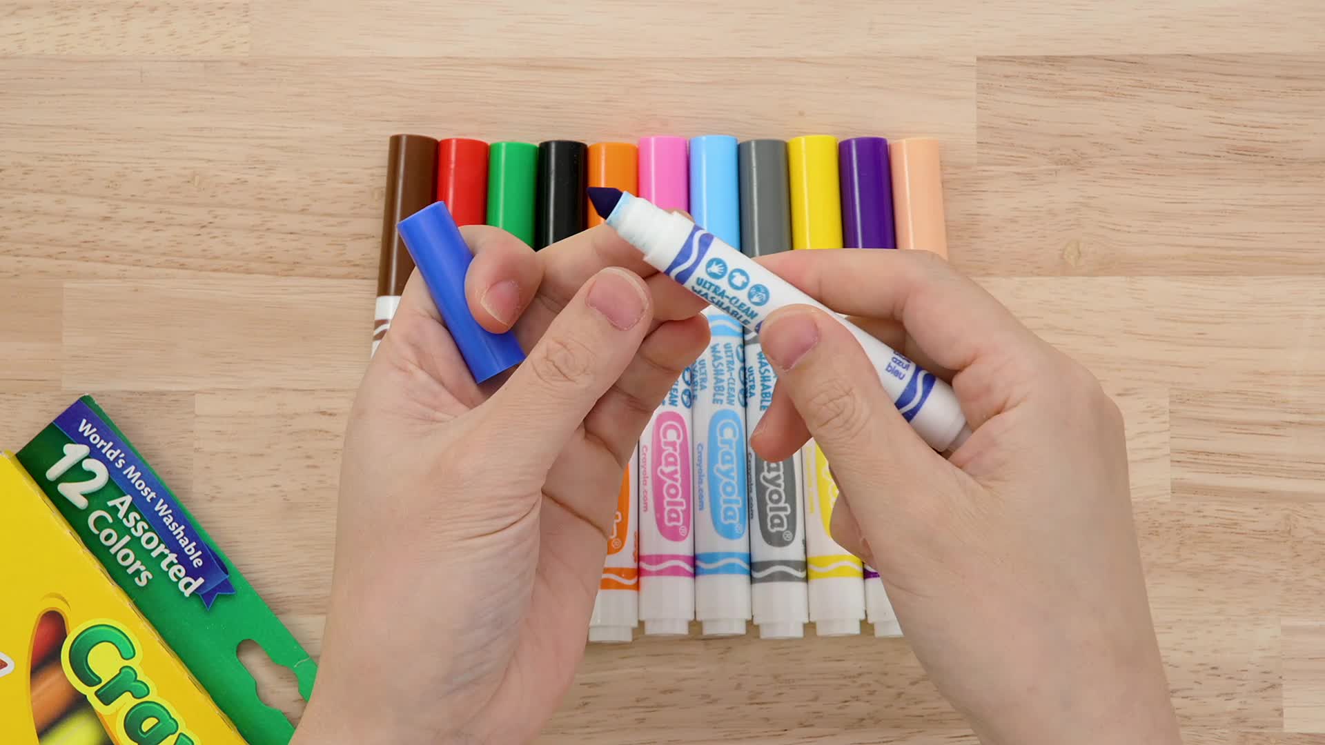 Crayola Ultra Clean Washable Markers, Broad Line, 12 Count : Buy Online at  Best Price in KSA - Souq is now Amazon.sa: Toys