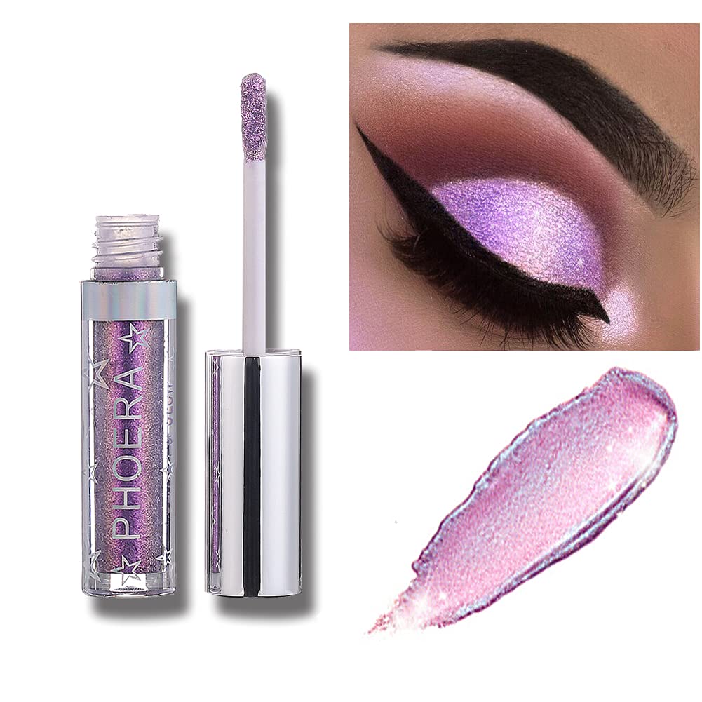 Glitter Eyeshadow，Makeup For Eyes Liquid Shimmer Sparkle Glow Light Colors Pencil Stick Shiny Long Lasting Waterproof Shining Eye Shadow Sets Metallic