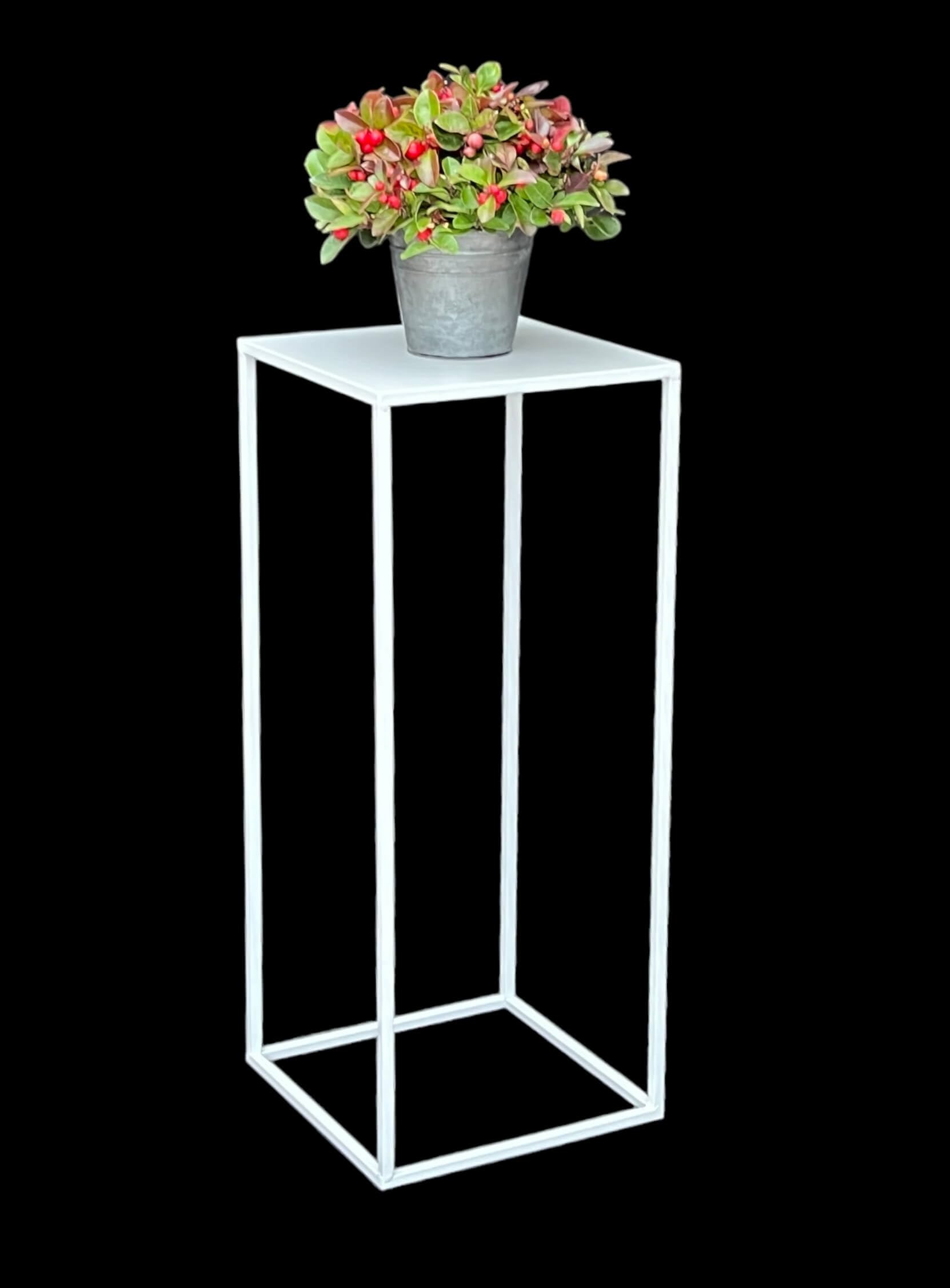 Supporto Per Fiori In Metallo Dorato – Colonna 28x28x80 Cm, Per Matrimoni, Eventi E Decorazioni D'interni, Facile Da Montare
