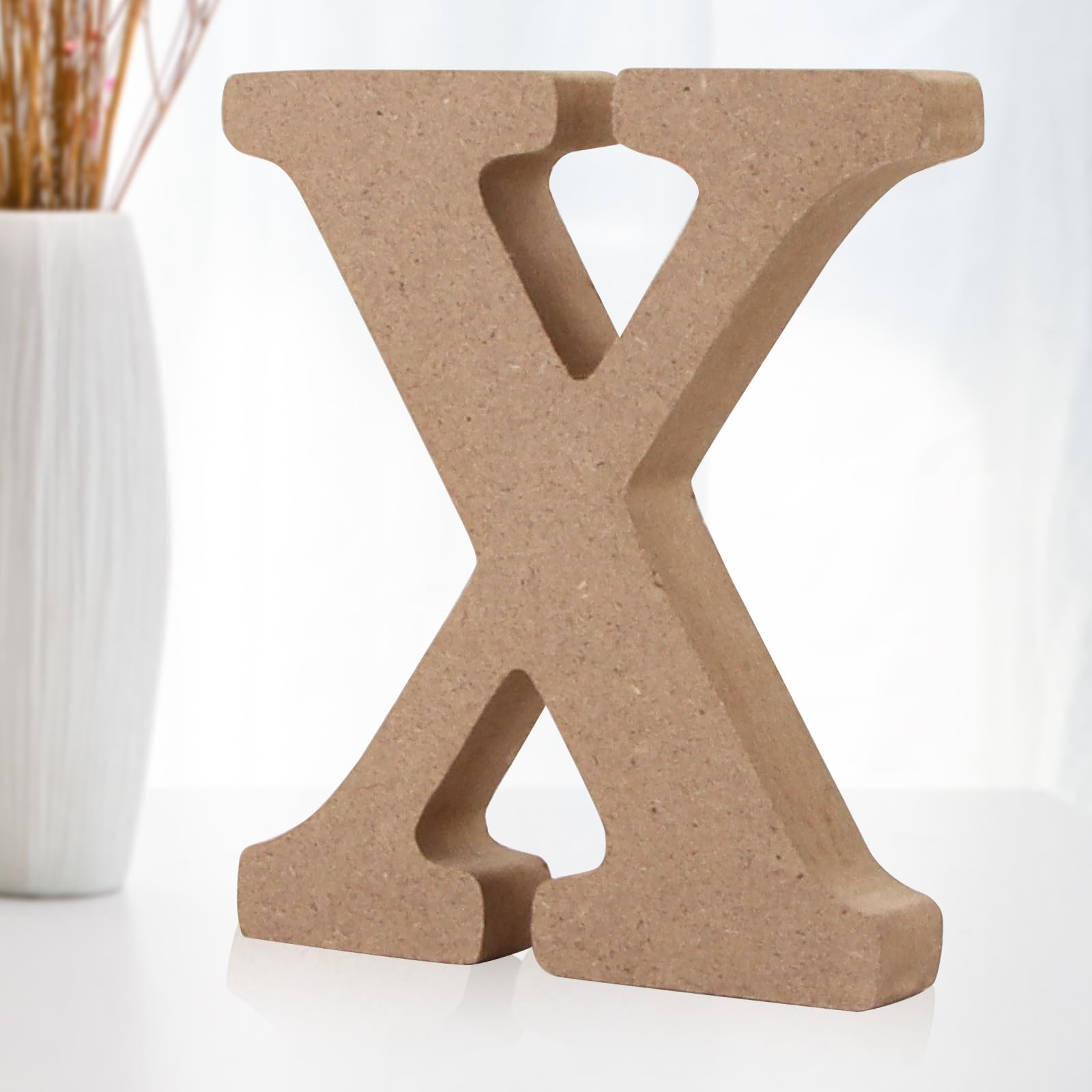 Lettere Decorative In Legno 10cm - Set Completo A-Z Con Simboli Per Decorazioni Casa, Matrimoni E Fai Da Te - Foto 2