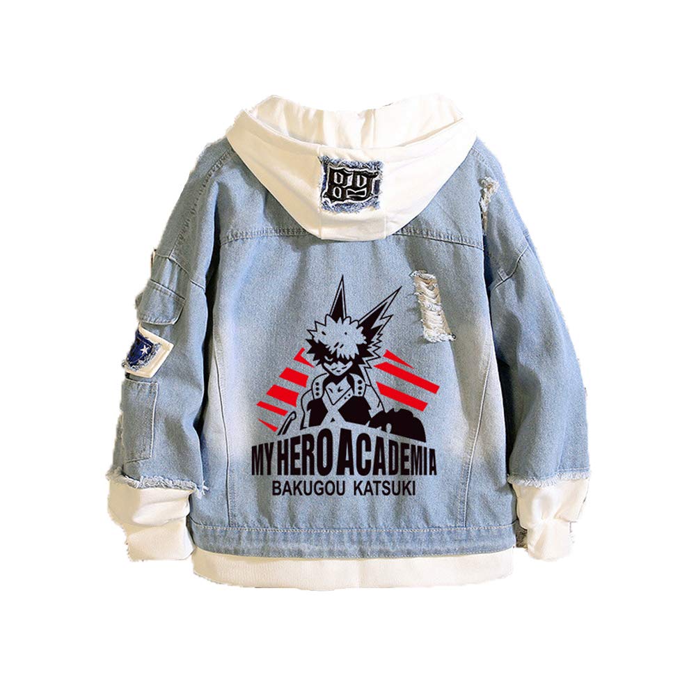 NECHARIDenim Jacket New Hoodie Pullover Sweatshirt Coat Cosplay Costume for Teens