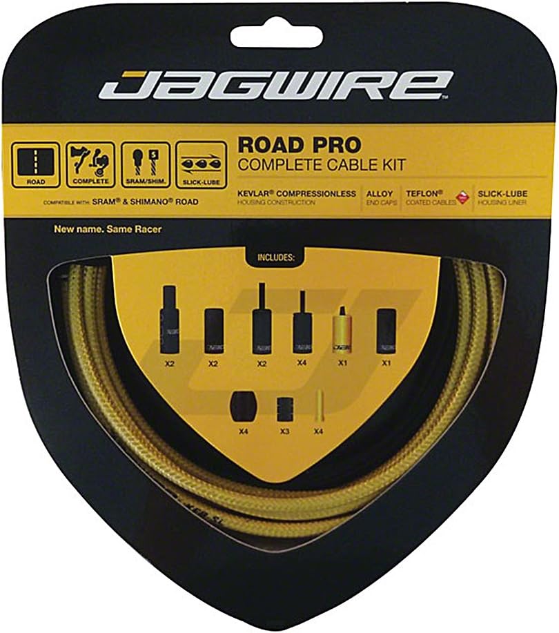 Jagwire Road Pro Break/Gear Kit - Gold Medal