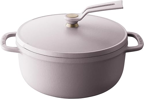 Miniatura 33 de Olla para Horno Holandés Vermicular 2.0 | Olla de Hierro Fundido Esmaltada Ligera | 26cm (5.9 Qt) | No Tóxico | Compatible con Inducción | Horno