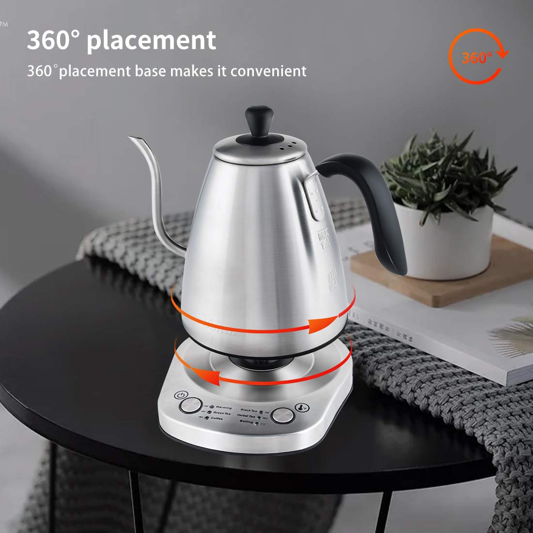 Drip Coffee Cusimax Glass Electric Kettle Cusimax Gooseneck Kettle