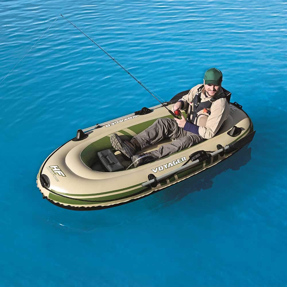 Hydro-Force Bestway Schlauchboot-Set, Voyager 300, 243 x 102 x 31 cm, für 2 Personen