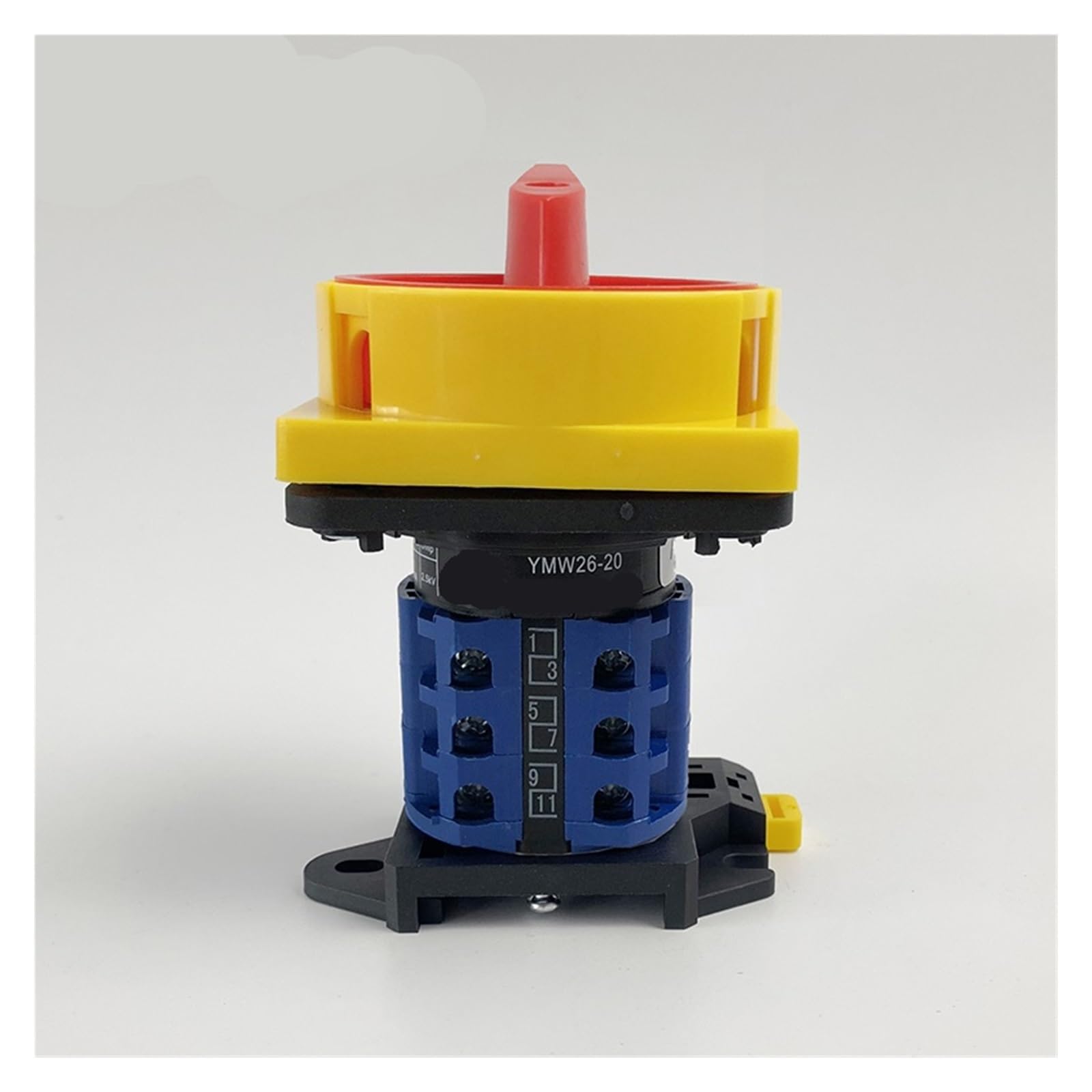 Interrupteur rotatif de coupure LW26GS-20/3 tripolé 20A pour rail DIN