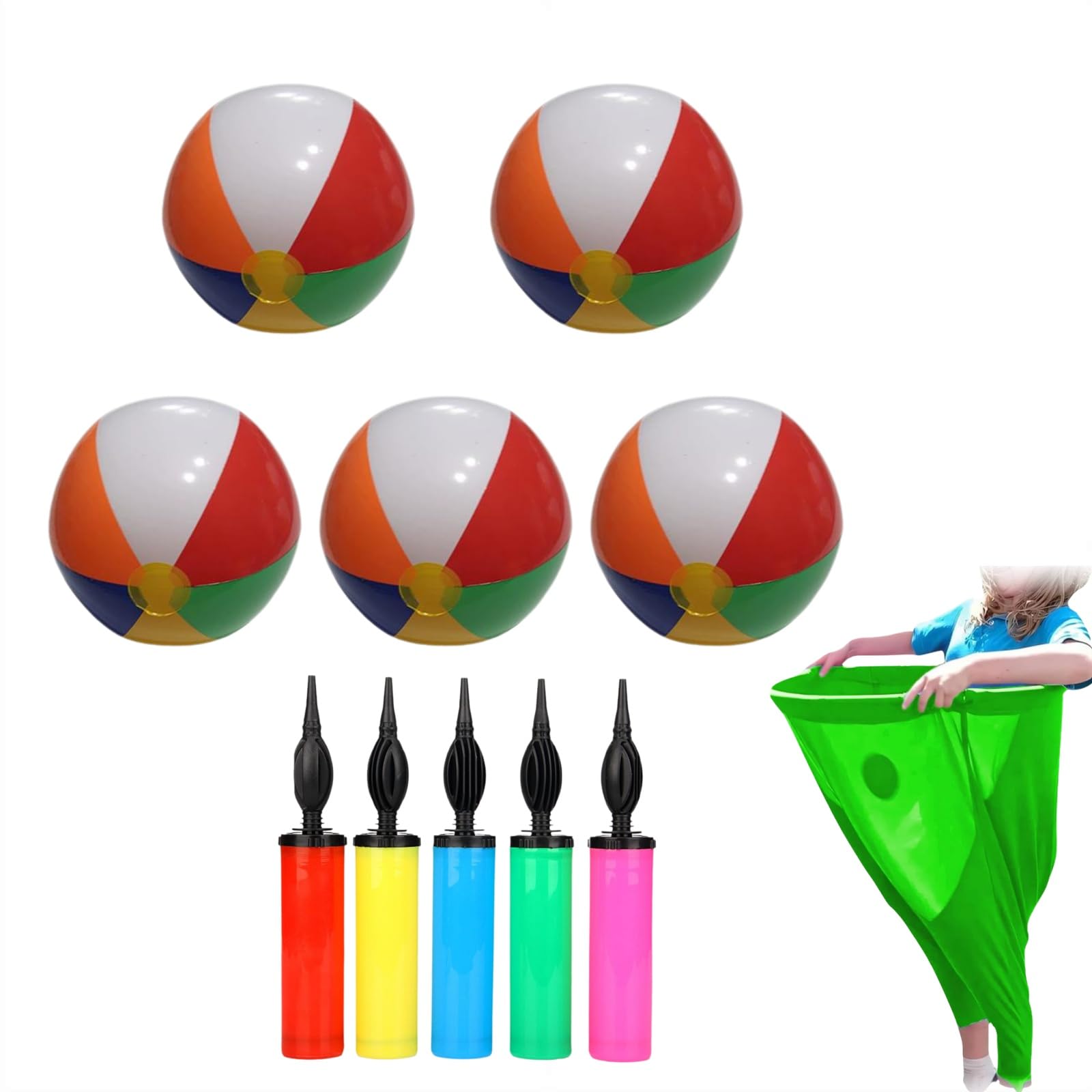 Husoiuy Oma-Hosen Spielset | Riesen Stretch-Hosen Mit Hüpfbällen | Outdoor Spaß Für Familienfeste