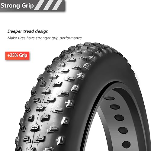 Miniatura 5 de 20x4.026x4.0 pulgadas Fat Bike Tire 60TPI para Bicicleta Eléctrica Fat Bicicleta Neumático 4.0 pulgadas Mountain Bike Tire
