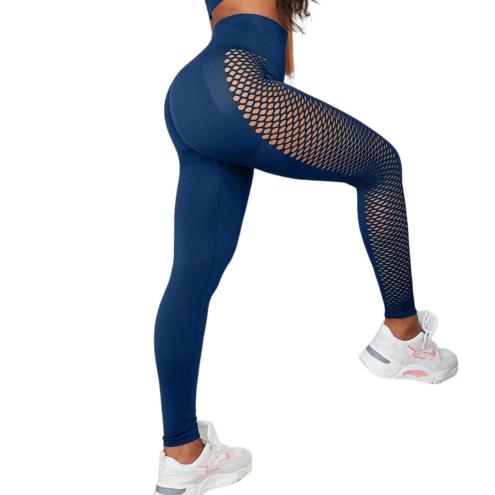 Per Donna Leggings Capri Leggings Da Yoga Con Tasche Controllo Addominale Vita Alta Palestra Allenamento Atletico Pantaloni Blu Viola Arancione Autunn P15913585