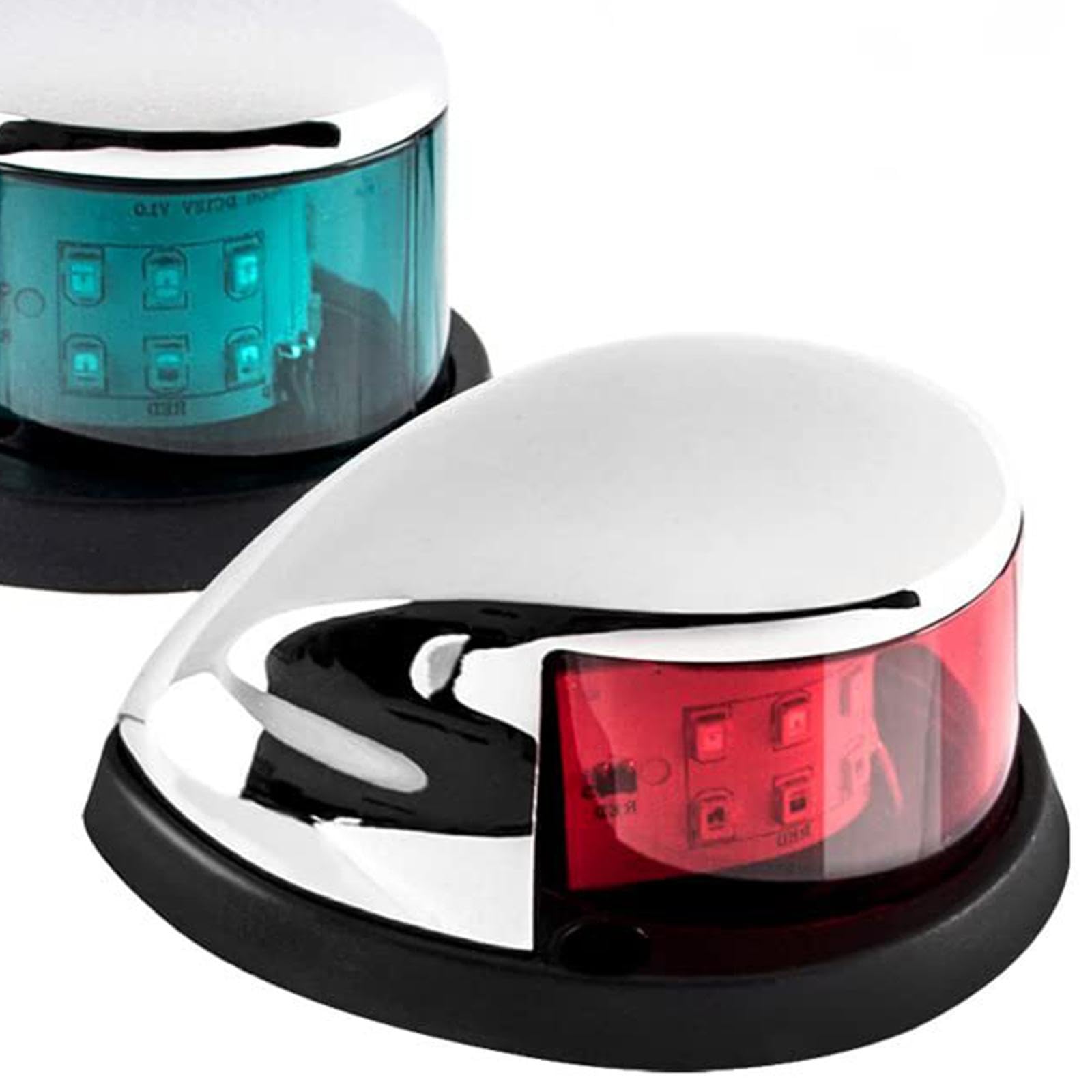 2 Pièces Feux de Navigation pour Bateau Feu de Mouillage Lampe D'Avertissement et Lumière de Signalisation avec Technologie Del Adapté pour La Sécuri