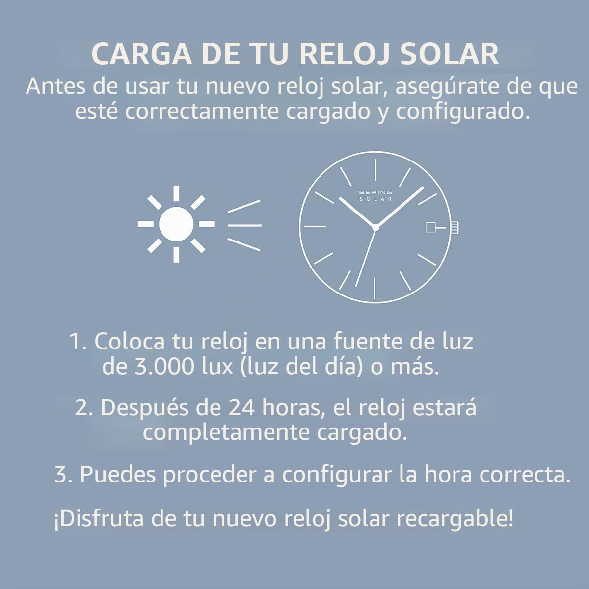 Bering 16433 Reloj Solar para Hombre con Caja de Acero Inoxidable de 33 mm y Esfera, Correa milanesa, Cristal de Zafiro y Resistencia al Agua de 3 ATM