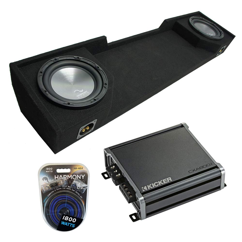 Harmony Audio Bundle A102 Compatible with GMC Sierra Ext Cab Truck 1988-1998 Dual 10