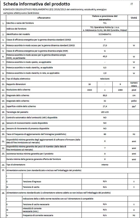TCL 32S5400AF – Serie S5400AF Android TV 32 Full HD con HDR e Micro Dimming – Compatibile con Google Assistant, Chromecast e Google Home, Design senza bordi TCL 32S5400AF – Serie S5400AF Android TV 32 Full HD con HDR e Micro Dimming – Compatibile con Google Assistant, Chromecast e Google Home, Design senza bordi