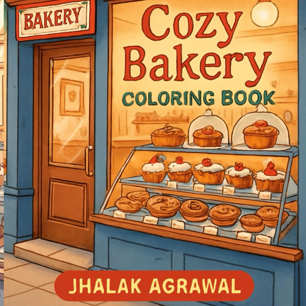 Cozy Bakery: Cozy and Comfy Coloring Book