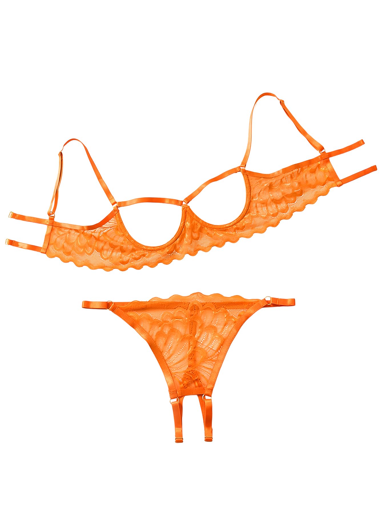 Lilosy Sexy Lingerie Set 2 Piece Women Bra and Panty 3XS-5XL