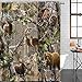 OneHoney Bird Bear Deer Elk Realtrees Real Tree Design Shower Curtain Standard Inch Size 66