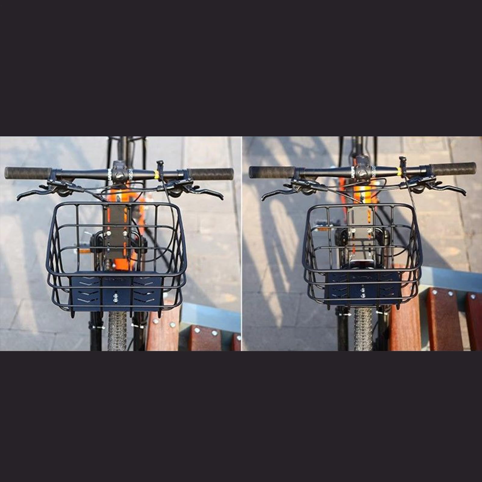 Porte-bagages pour vélo - Porte-vélos portable - Support en acier réglable - Support de charge stable pour charges - Design facile à installer avec supports antidérapants
