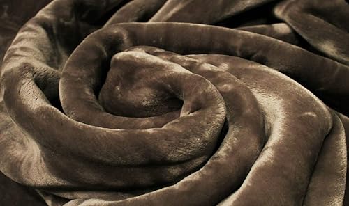 Miniatura 9 de SOLARON Queen Size 78" x 94" Manta de visón coreano sólido gris