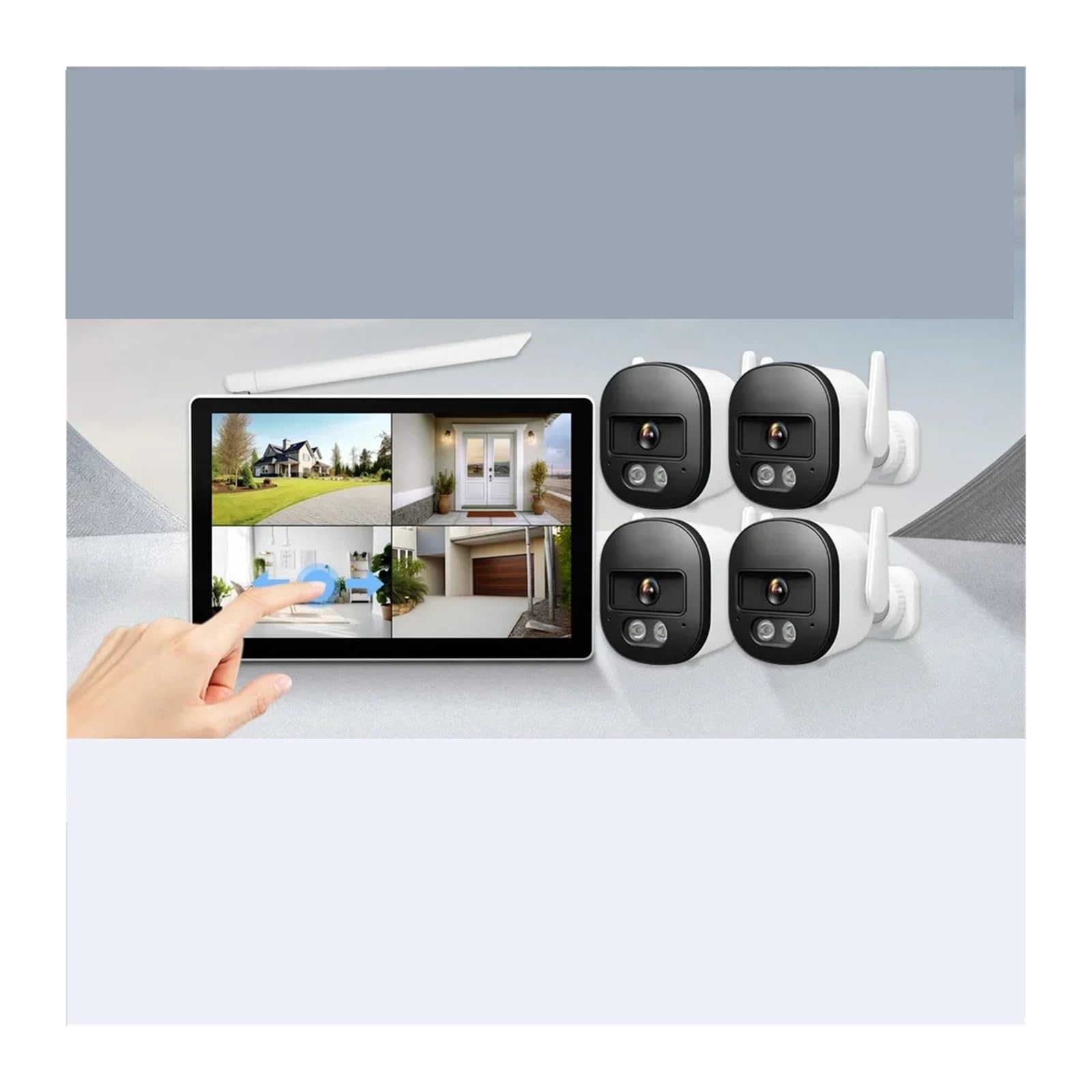 Caméra de sécurité WiFi POE 5MP 4CH