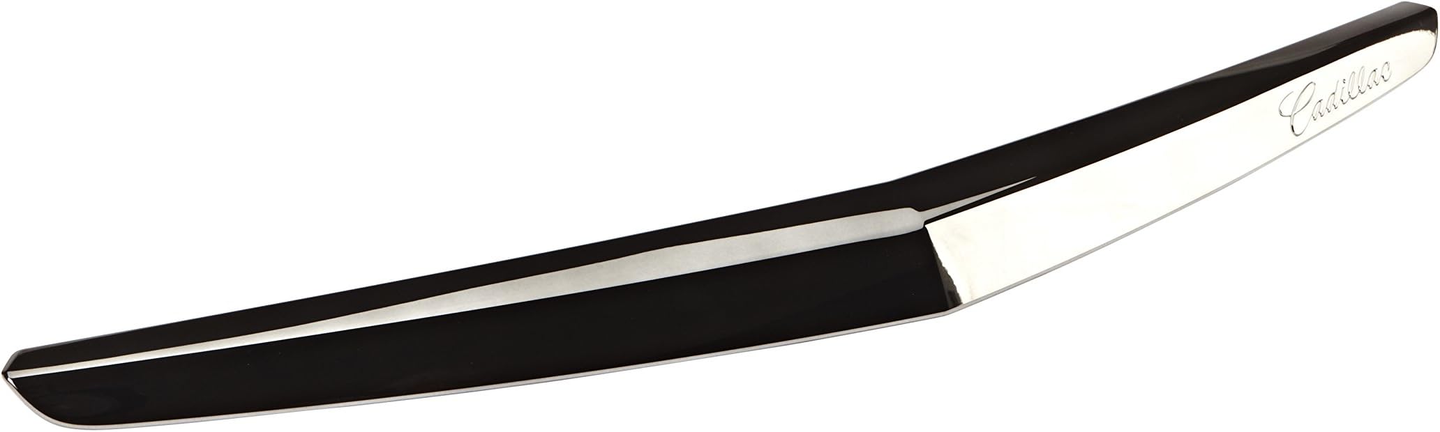20920006 Rear Bumper Fascia Molding in Black Chrome with Cadillac Script