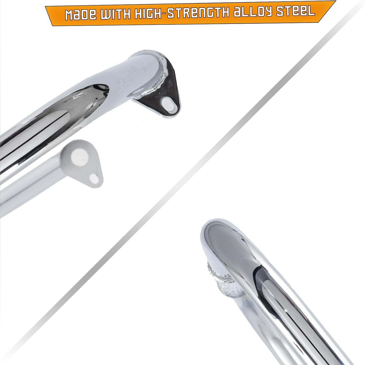 Kinglemc Crash Bar Engine Guard Highway Bar for Honda VTX1800 VT1800C VTX1800F 2002-2008 (Chrome)