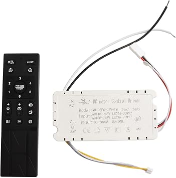 Wireless Ceiling Fan Lights Remote Control Kit, 6-Speed Settings Ceiling Fan Lamp Remote Control Kit, Wireless Remote Control, for Fan Pendant Light Controller