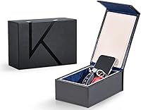 Vista 10 de KK6M-BL Faraday - Caja protectora para llavero, bloqueo de señal RFID, caja de blindaje para llaves de automóvil, jaula Faraday vintage antirrobo