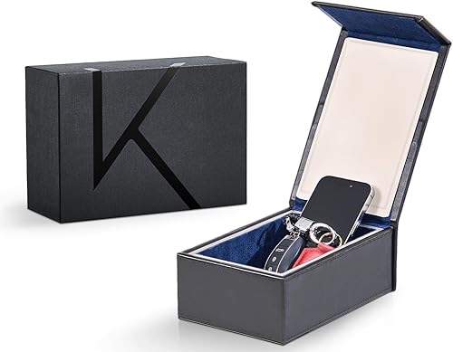 Miniatura 10 de KK7-DG Faraday - Caja protectora, blindaje de señal, llave antirrobo de coche y bloqueador RFID para vehículos, diseño compacto (verde aguamarina)