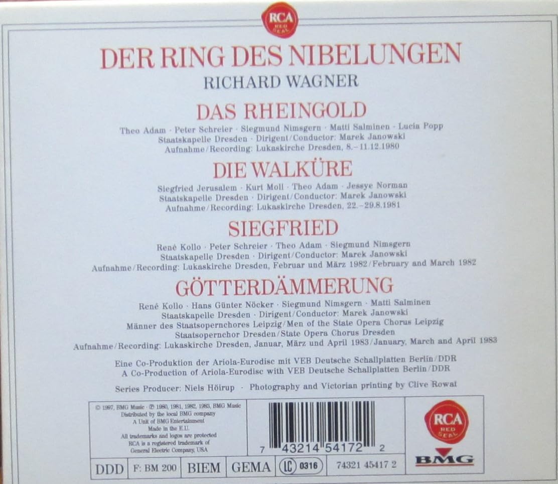 Wagner: Der Ring des Nibelungen (Gesamtaufnahme) (Aufnahme Dresden 1980-1983)