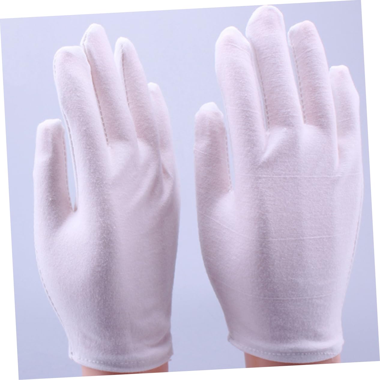 TOVINANNA 18 Pairs Protective Moisturizing Gloves Keeping Work Large Gloves Half Finger Unisex Gloves Moisturizing Gloves Spa Gloves Hand Moisturizer Gloves Beauty Gloves White