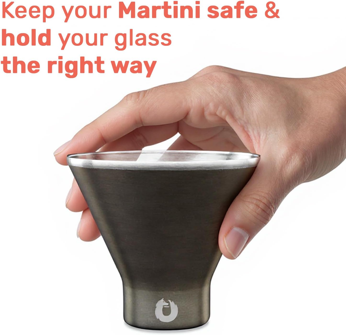 SNOWFOX Premium Vacuum Insulated Stainless Steel Martini Glass, Set of 2, Martinis Stay Icy Cold, Stemless Cocktail Glasses, Elegant Home Entertaining, Bold Beautiful Barware Set, 8 oz, Mermaid - Image 6