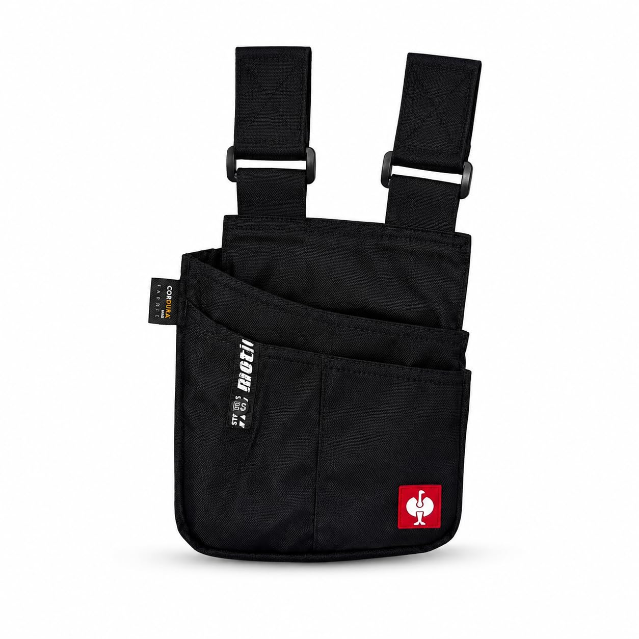 Engelbert Strauss e.s.Motion Worker Bag - Practical for Crafts & DIY - Versatile with Multiple Compartments and Attachment Loops (Black)