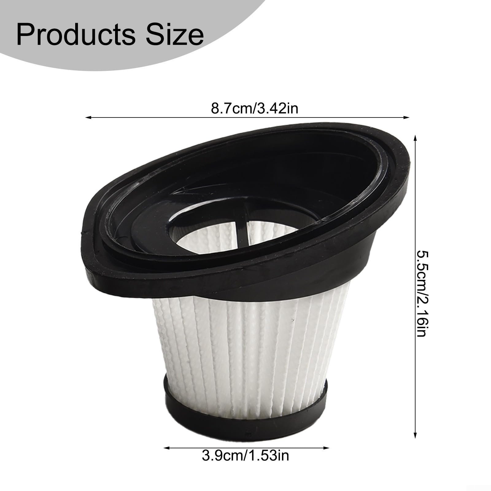 Replacement Handheld Vacuum Filters For VL188 VL189, Washable Handheld Vacuum Filter, Reusable Vacuum Cleaner Filter for Cordless Vacuum Cleaner(8 PACK)