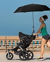 Vista 7 de OATSBASF Soporte de paraguas para cochecito, soporte de paraguas de carrito de golf de ángulo ajustable, accesorio de paraguas para cochecito