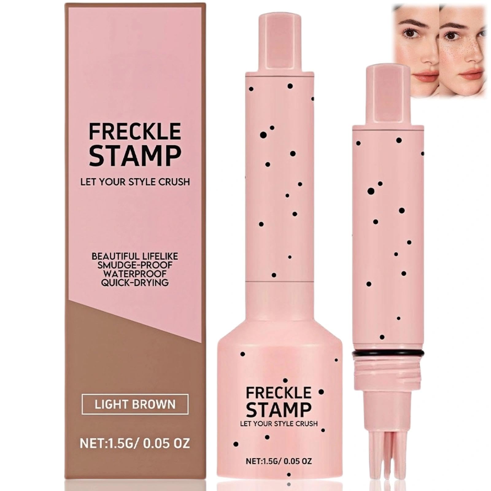 Faux Freckle Stamp, Fake Freckles Pen, Freckle Tattoo Stamp-Pen, Natural Sun-Kissed Freckles, Long-Lasting