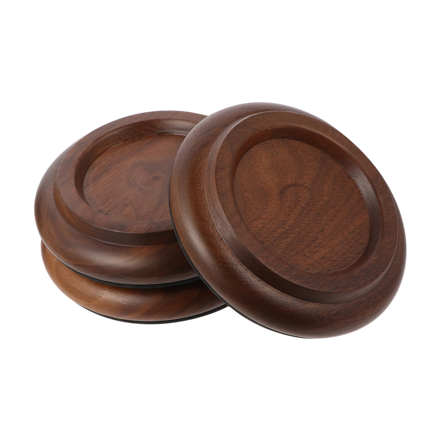 Tasses de piano en bois de noyer pour stopper les bruits et rayures