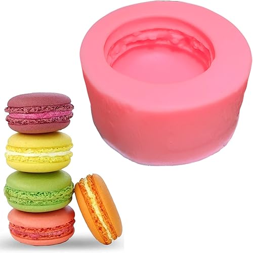 Miniatura 1 de Molde de silicona de macarrón 3D hecho a mano para fondant pastel hamburguesa moldes para hornear magdalenas herramientas para hacer galletas de