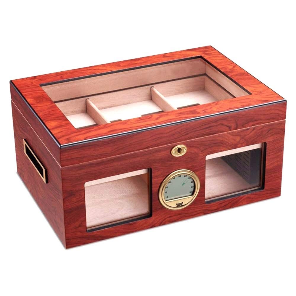 Buy SMLCTY Cigar Humidor Cedar Wood Humidor,Storage Design of Removable Hollow