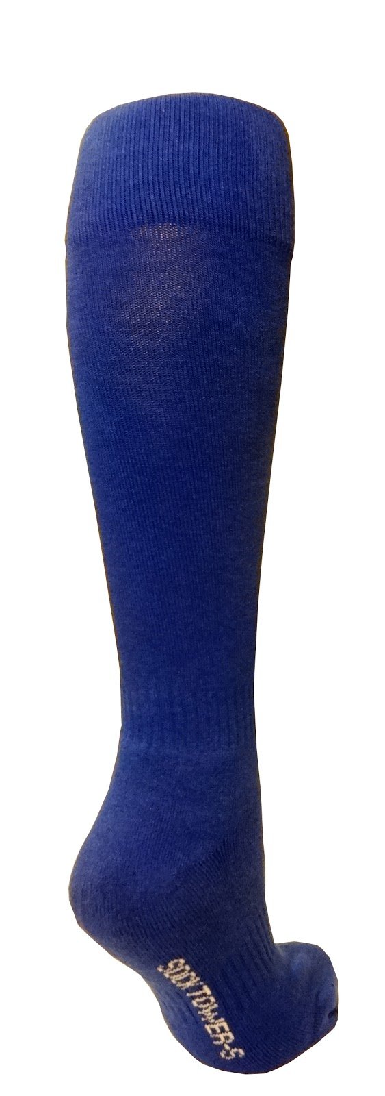SockTower Men's Unisex Sports Athletic Cushion Crew Team Field Baseball Softball Cotton Terry Plain Knee High Socks