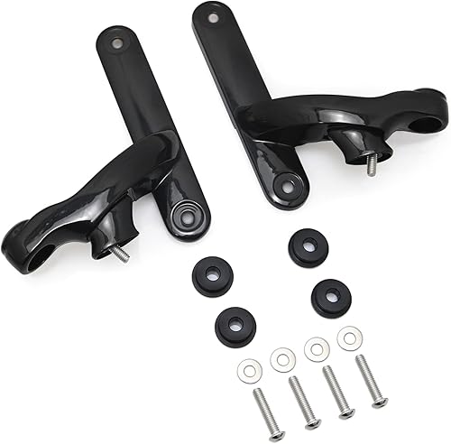 Miniatura 3 de HAPPY-MOTOR Auxiliar luz de paso cubierta de la lámpara antiniebla soporte de la vivienda para Harley Street Electra Glide Road King Led 4.5 ''