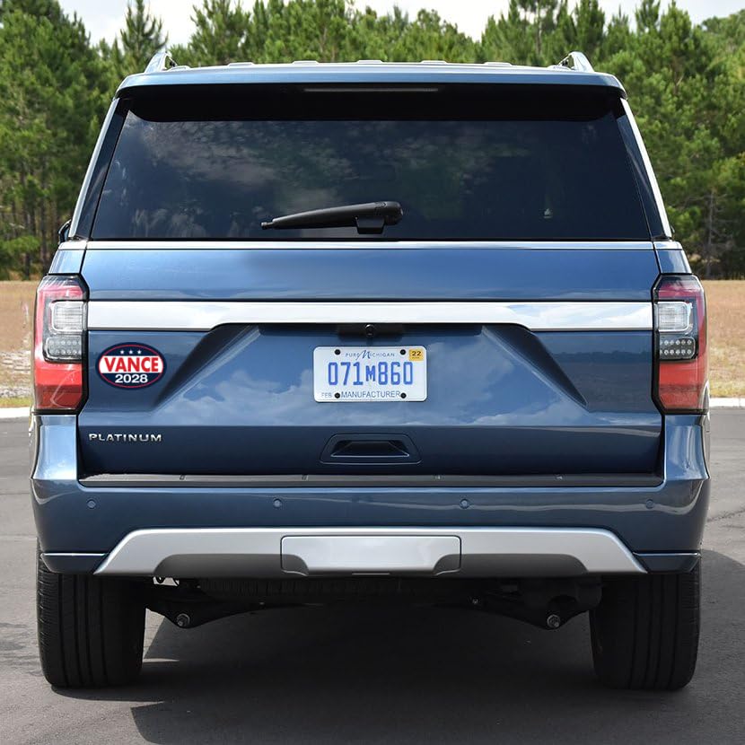 Image of Oval Campaign Magnet, JD Vance 2028, Republican, GOP, MAGA, 6 inch x 4 inch Magnetic Bumper Sticker