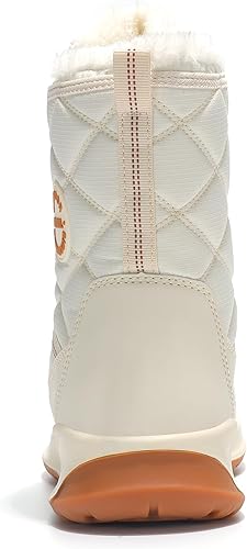 Miniatura 6 de TSIODFO Botas de moda para mujer, de invierno, impermeables, para exteriores, de cuero, color rosa dulce