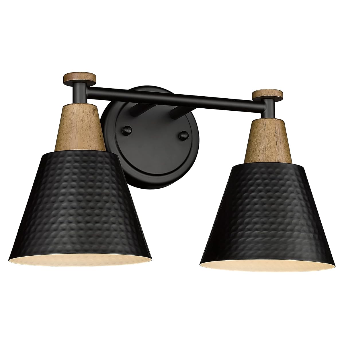 FEMILA Black Bathroom Light Fixtures, 2-Light Bathroom Vanity Lights Over