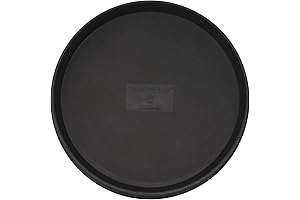 Tusco Products 16 Inch Black Plant Saucer Tray
