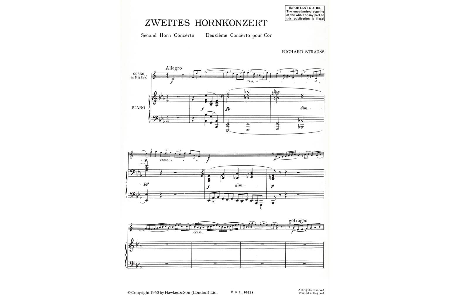 Hal Leonard Strauss- Horn Concerto No. 2 in E-Flat Major - Image 2