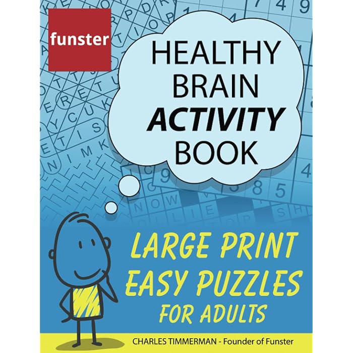 Buy Funster Healthy Brain Activity Book Large Print Easy Puzzles for