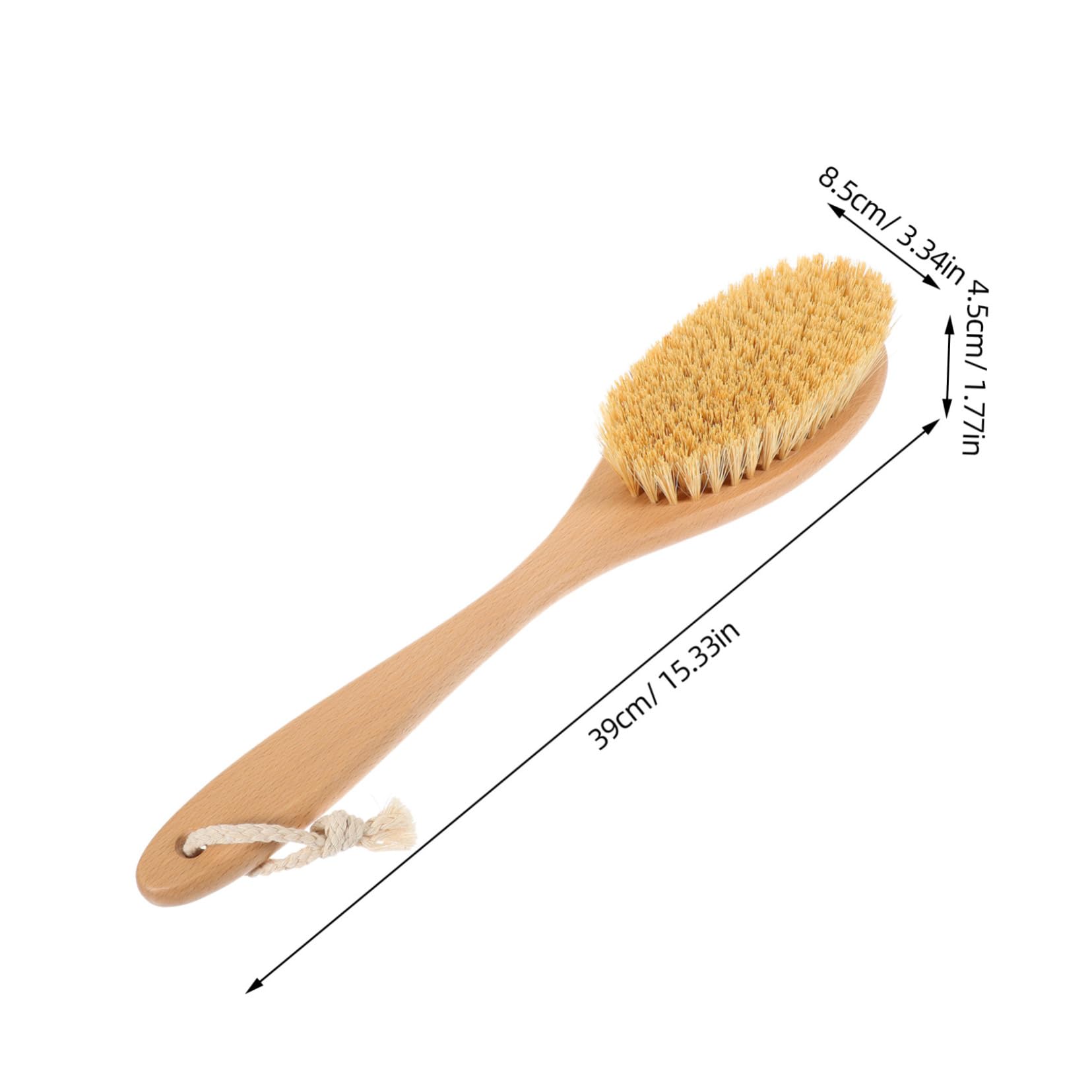 TOVINANNA Exfoliating Back Scrubber with Long Handle Bath Brush for Shower Comfortable Cleaning for All Body Parts Portable for Maximum Comfort