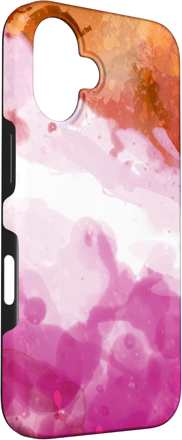Lesbian Pride Flag Watercolour Case for iPhone 16