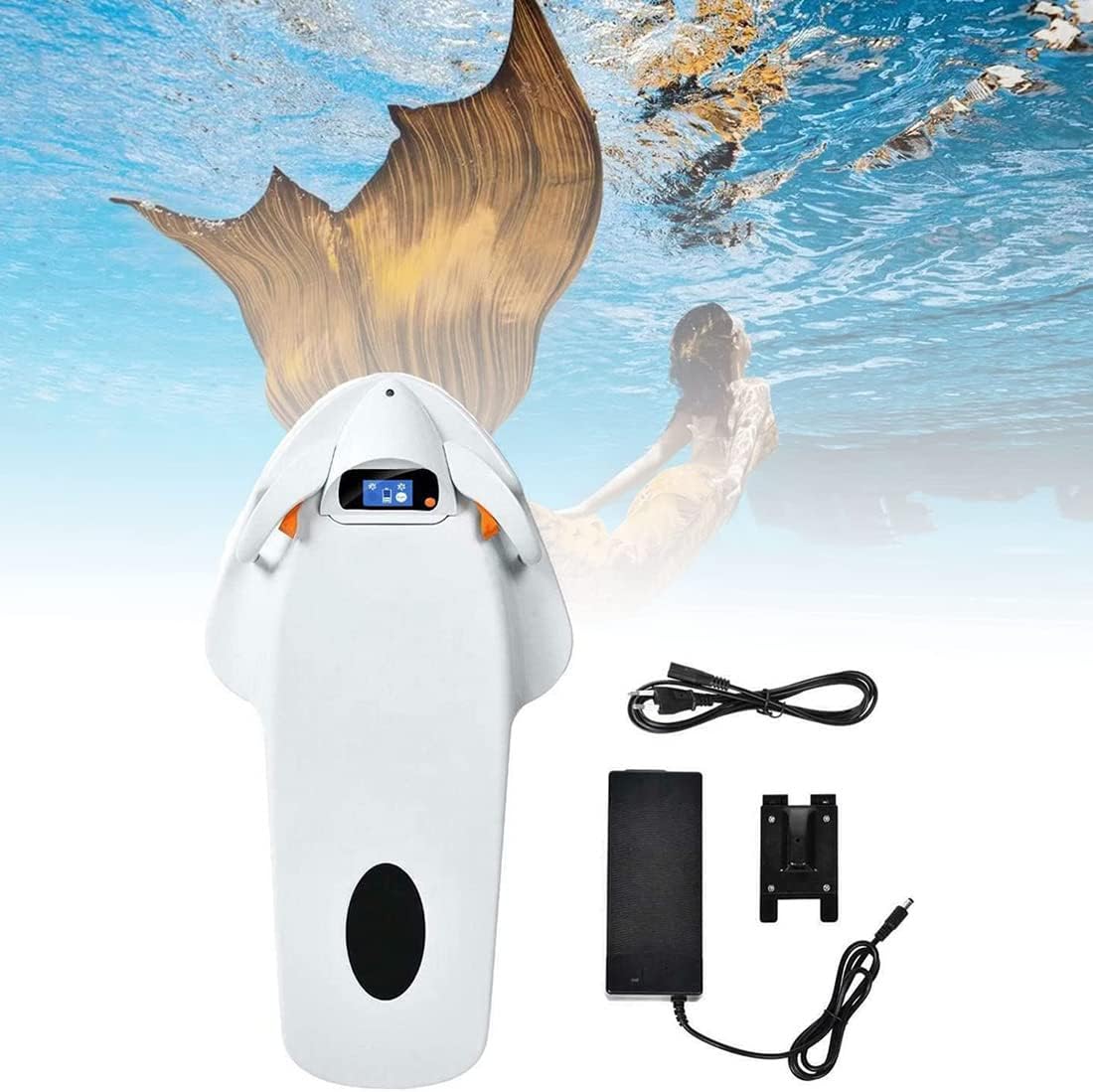 Underwater Scooter, 12AH Electric Surfboard, Mini Adult Underwater Sea Scooter, Floating Jet Board Electric Surfboard, Propeller Diving Equipment, for Diving Swimming Snorkeling Adventures
