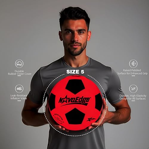 Miniatura 3 de Glow in The Dark Sports Ball  USB-C Rechargeable LED Light-Up for Night, Regular Play by Day  Choose Football, Basketball or Soccer Ball  for Kids,